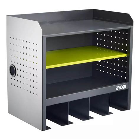 ryobi steel 3-shelf wall mounted garage cabinet in platinum|RYOBI .